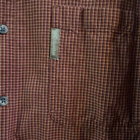 Columbia Brown Plaid Button Up Shirt - Picture 4 of 4